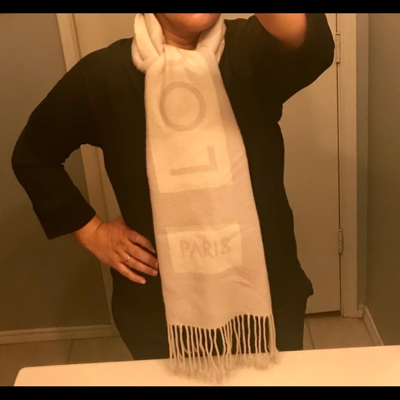 Auth LOUIS VUITTON ECHARPE BARODA 100% Cashmere - Picture 7 of 7